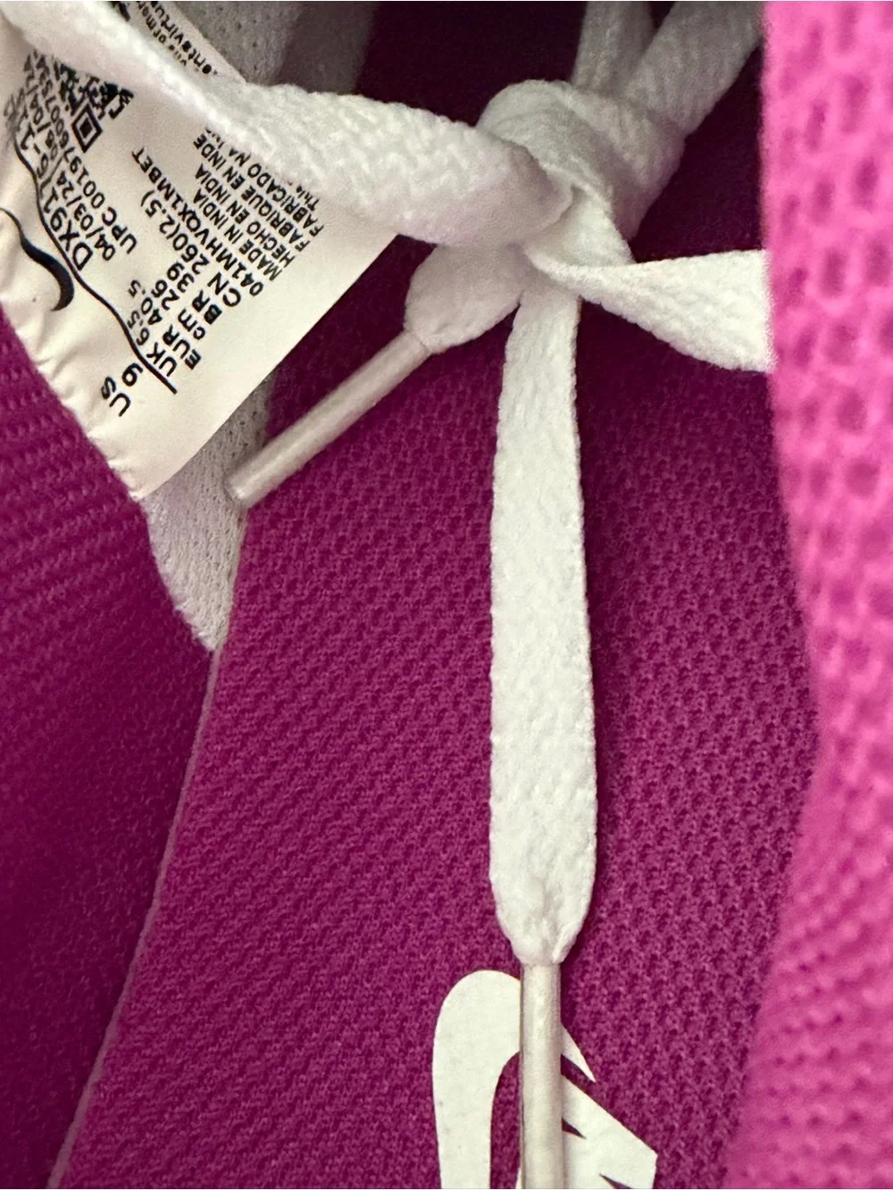Nike Pink Mesh Trainer with White Laces
